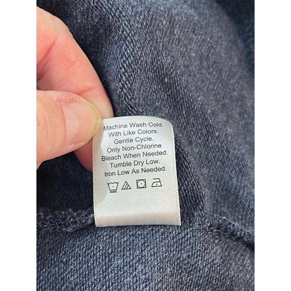 Coldwater Creek Women's Blue Gray Double Breasted Cotton Soft Peacoat Size M - Picture 12 of 14